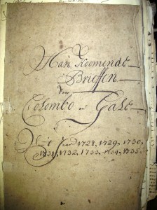 Folder with the Ondaatje letters